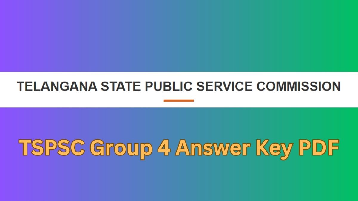 tspsc group 4 answer key